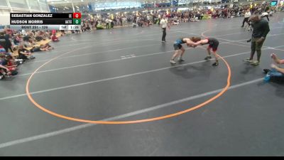 126 lbs Champ. Round 2 - Hudson Morris, All American TC vs Sebastian Gonzalez, Eagle Empire