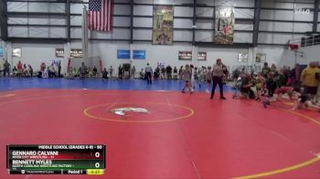 80 lbs Champ. Round 3 - Bennett Myles, North Carolina Wrestling Factory vs Gennaro Calvani, River City Wrestling