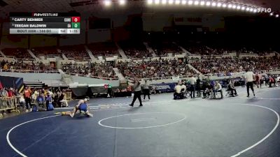 144-D3 Semifinal - Teegan Baldwin, Safford High School vs Carty Behmer, Cactus Shadows High School