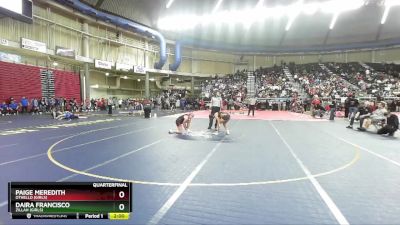 Girls 120 lbs Quarterfinal - Daira Francisco, Zillah (Girls) vs Paige Meredith, Othello (Girls)