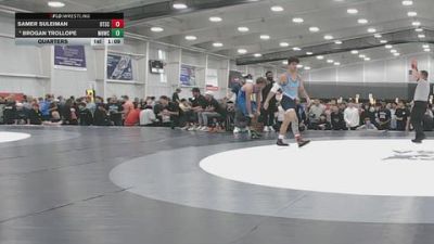 190 lbs Quarters - Samer Suleiman, Beat The Streets Chicago vs Brogan Trollope, Mile High Wrestling Club