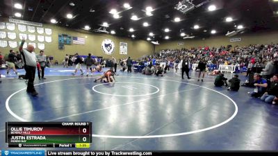 145 lbs Champ. Round 1 - Justin Estrada, Morro Bay vs Ollie Timurov, Beverly Hills