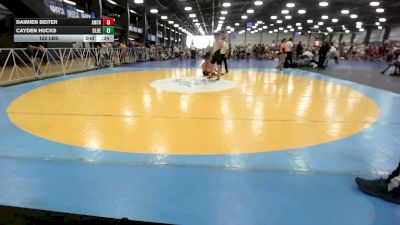 160 lbs Rr Rnd 3 - Luke Johnson, AnchorCats Red - HSB vs Jaxson Martinez, Blue Jackets - HSB