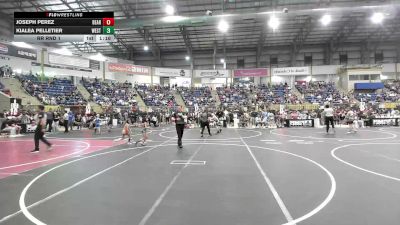 49 lbs Rr Rnd 1 - Joseph Perez, Bear Cave WC vs Kialea Pelletier, Westy Futures