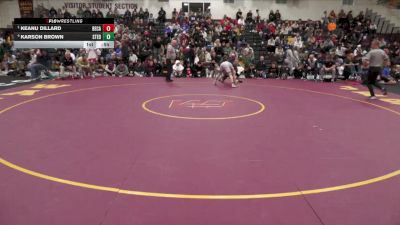 138 lbs Semifinal - Keanu Dillard, Bethlehem Catholic vs Karson Brown, St Edward