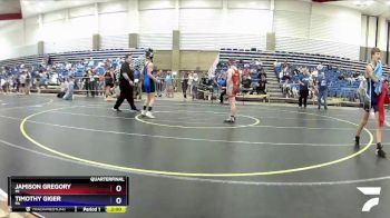 114 lbs Quarterfinal - Jamison Gregory, MI vs Timothy Giger, PA