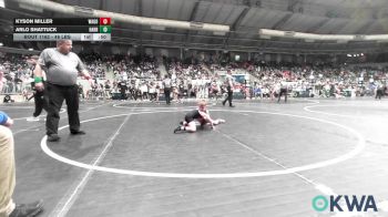 46 lbs Round Of 16 - Kyson Miller, Wagoner Takedown Club vs Arlo Shattuck, Harrah