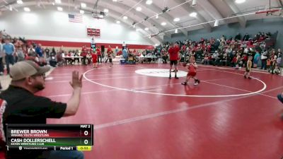 39-41 lbs Round 1 - Brewer Brown, Wiggins Youth Wrestling vs Cash Dollerschell, Eaton Wrestling Club