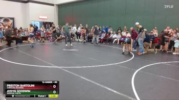 95 lbs Semifinal - Preston Bartolini, Carolina Reapers vs Aydyn Goodwin, Dorman Youth