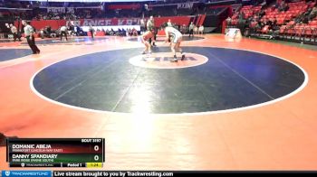 3A 152 lbs Cons. Round 1 - Danny Spandiary, Park Ridge (Maine South) vs Domanic Abeja, Frankfort (Lincoln-Way East)