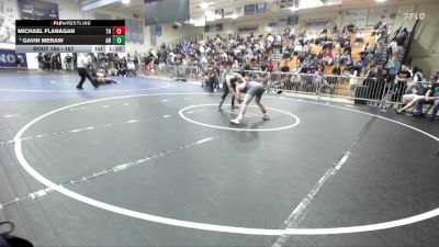 157 lbs Champ. Round 2 - Michael Flanagan, Trabuco Hills vs Gavin Meraw, Aliso Niguel