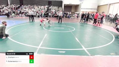 68-M lbs Round Of 32 - Leland Graham, Smyrna vs Travis Butenewicz, Delsea