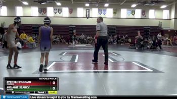 85-95 lbs 1st Place Match - Melanie Searcy, AGWSR vs Wynter Morgan, Marion