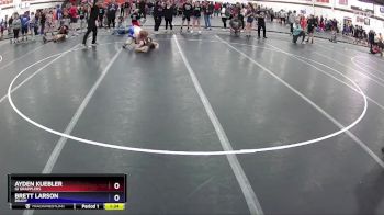 120 lbs Round 2 - Brett Larson, Brady vs Ayden Kuebler, GI Grapplers