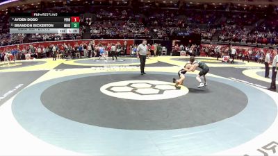 D1-113 lbs Quarterfinal - Ayden Dodd, Perrysburg vs Brandon Bickerton, Med. Highland