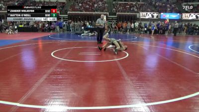 95 lbs Champ. Round 2 - Nayton O`Neill, Silver Valley Wrestling Club vs Zander Weliever, Riverton USA Wrestling