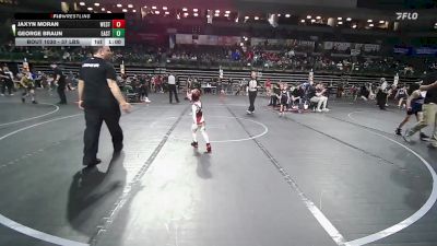 37 lbs 7th Place - George Braun, Eastern Junior Vikings vs Jaxyn Moran, Westwood