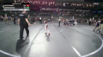 37 lbs 7th Place - George Braun, Eastern Junior Vikings vs Jaxyn Moran, Westwood