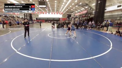 124 lbs Round 4 (12 Team) - Madison Adcock, Marymount vs Ana Martins-Garcia, Elmira College