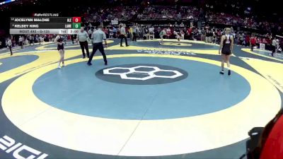 G-125 lbs Champ. Round 1 - Jocelynn Malone, G-Alexander vs Kelsey King, G-Lak. West