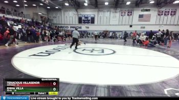 170 lbs Quarterfinal - Emma Villa, Royal vs Tenacious Villasenor, Kamiakin