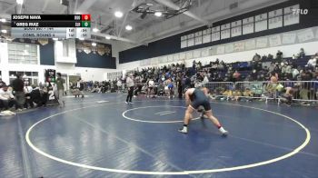 144 lbs Cons. Round 4 - Joseph Nava, Eleanor Roosevelt vs Greg Ruiz, Sonora (La Habra)