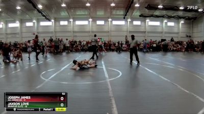 52 lbs Finals (2 Team) - Joseph James, All American vs Jaxson Love, Brawler Elite