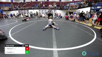 67 lbs Consi Of 8 #2 - Eli Metcalf, Choctaw Ironman Youth Wrestling vs Hunter Howell, Norman Grappling Club