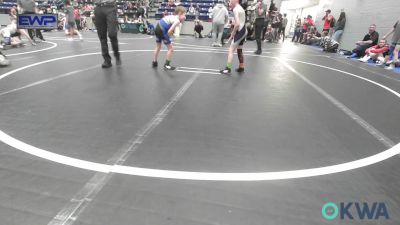 61 lbs Consolation - Ruger Elizondo, Blue Devil Wrestling vs Huxley Kelton, Harrah Little League Wrestling