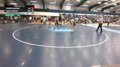 157 lbs Quarterfinal - Carter Shupert, Averett vs Gavin Pascoe, Gettysburg