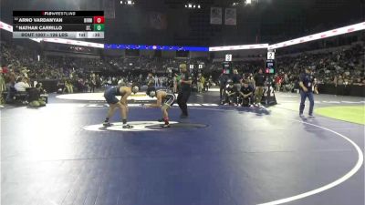 126 lbs Consi Of 8 #2 - Arno Vardanyan, Birmingham (LA) vs Nathan Carrillo, St. John Bosco (SS)