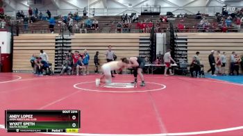 157 lbs Cons. Round 2 - Wyatt Speth, South Putnam vs Andy Lopez, Avon Wrestling Club
