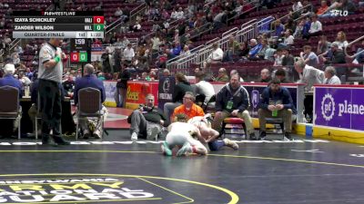 114 lbs Quarterfinal - Izaya Schickley, Halifax vs Zander Wilson, Williamson