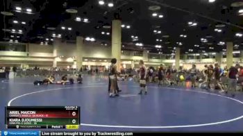 138 lbs Round 5 (10 Team) - Kiara Djoumessi, Iowa Pin-A-Sarus vs Ariel Maicon, Charlie`s Angels- GA Black