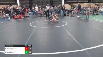 77 lbs Semifinal - Braeden Martinez, Rampage ES vs Caden Judice, GA Justice Takedown ES