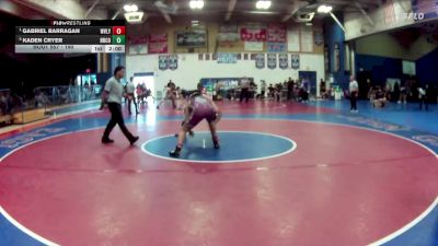 190 lbs Semifinal - Gabriel Barragan, West Valley vs Kaden Cryer, Norco