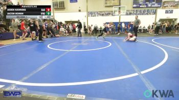 92 lbs Rr Rnd 1 - Aiden Hawkins, Blackwell Wrestling Club vs Jacob Boren, Verdigris Youth Wrestling