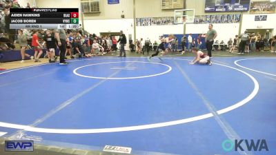 92 lbs Rr Rnd 1 - Aiden Hawkins, Blackwell Wrestling Club vs Jacob Boren, Verdigris Youth Wrestling