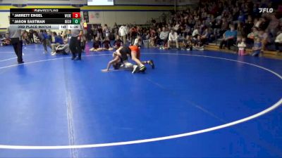 126 lbs 3rd Place Match - Jason Eastman, Benton Community vs Jarrett Engel, West Delaware, Manchester