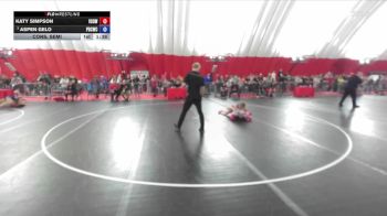 125 lbs Cons. Semi - Katy Simpson, Victory School Of Wrestling vs Aspen Gelo, Prairie Du Chien Wrestling Club