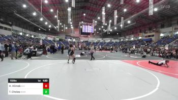 150 lbs Round Of 32 - Hayden Klimek, GI Grapplers vs Tyler Cholas, Bear Cave WC