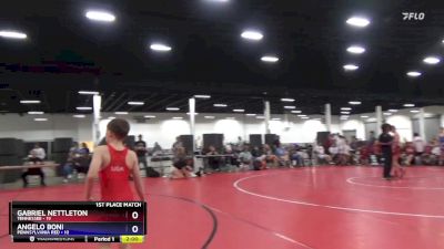 77 lbs Placement Matches (8 Team) - Gabriel Nettleton, Tennessee vs Angelo Boni, Pennsylvania Red