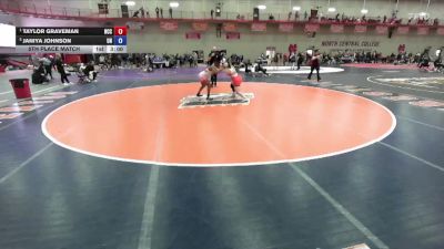 160 A 5th Place Match - Janiya Johnson, Unattached vs Taylor Graveman, North Central (IL)
