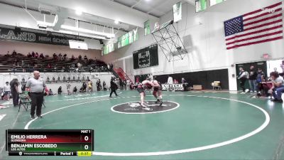 215 lbs Cons. Round 5 - Emilio Herrera, Glendora vs Benjamin Escobedo, Los Altos