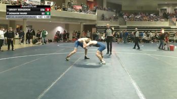 133 Championship Bracket Champ. Round 2 - Brody Bergeron, STMA vs Donavin Ward, Hastings