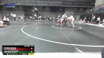 150 lbs Cons. Semi - Tayber Driggs, Manhattan Wrestling vs Emiliano Bustos, Maize Wrestling Club