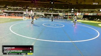 132 lbs Champ Round 1 (16 Team) - Matteo Martincavage, Nazareth vs Mustafa Safi, Deep Run