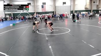 98 lbs Quarterfinal - Reid Pfortmiller, Next Level Training Academy vs Drake Christensen, Amherst Wrestling Club