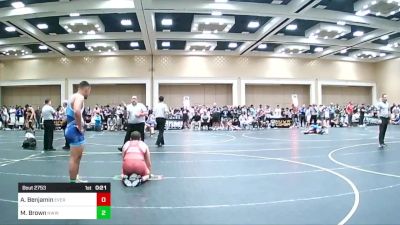 175 lbs Consi Of 32 #2 - Adrian Benjamin, Evergreen Valley vs Miles Brown, Nwwc