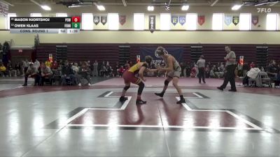 157 lbs Cons. Round 1 - Owen Klaas, Fennimore vs Mason Hjortshoj, PCM, Monroe